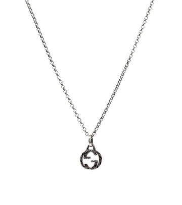 GUCCI Interlocking G Silber Halskette 56504 155500089