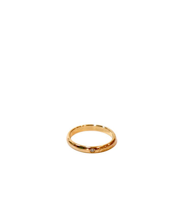 CARTIER 18K ゴールド 1P ダイヤ Cド リング 50498 155500203