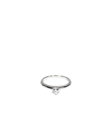 TIFFANY & CO Platin Solitaire Diamantring 37117 155500205