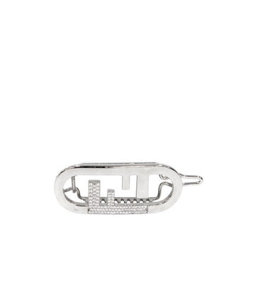Fendi O Lock Silver Hair Clip 43709 155500300