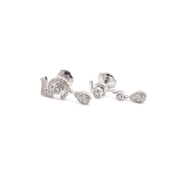 CHANEL J11992 18kホワイトゴールド イターナル N°5 アシンメトリック レディース イヤリング 155508149