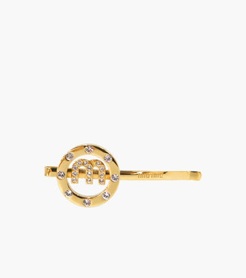 Miu Miu Cubic M Pendant Gold Hairpin 31257 155508902