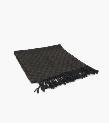 Fendi Checked Brown Muffler 10995 155508907