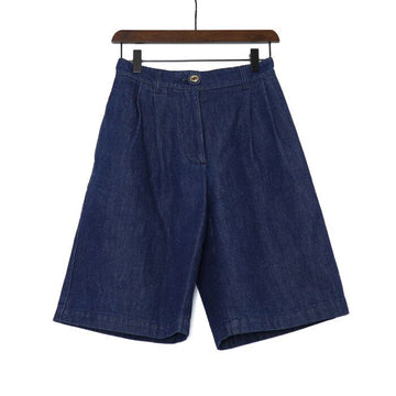 GUCCI 743231 Goldene GG-Logo Knopf Damen Denim Shorts 743231 155518503