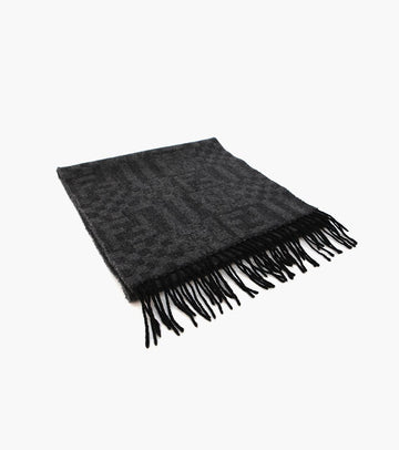 Fendi Gray FF Pattern Reversible Muffler 2791 155525368