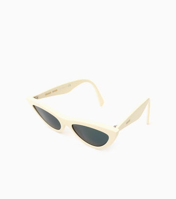 CELINE ホワイトキャットアイサングラス 24364 155525373