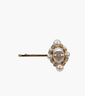 CHANEL Perlstrass Haarspange 1710 155525396