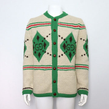 Gucci Alpaca Jacquard Men's Cardigan 642798 155526507