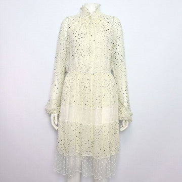 Giambattista Valli Silk Dot Lace Detail Dress 63148 155559517