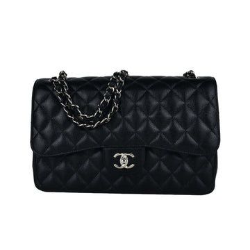 CHANEL Klassische Caviar Klapp Schultertasche A58600 13922 155562924