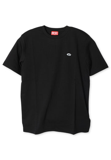 DIESEL TJUSTDOVALPJ 半袖 T シャツ ブラック A03819 0AIJU 9XX 87295926