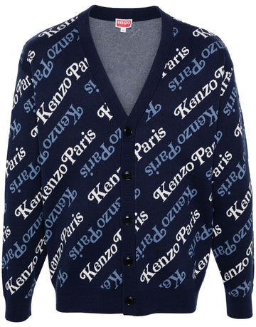 KENZO Verdi Geschlechtsneutrale Strickjacke Mitternachtsblau FE58CA0073CB 77 76431760