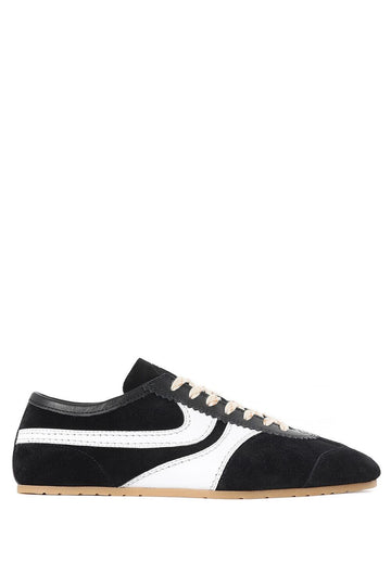 Dries Van Noten Suede Sneakers Black White 153433611