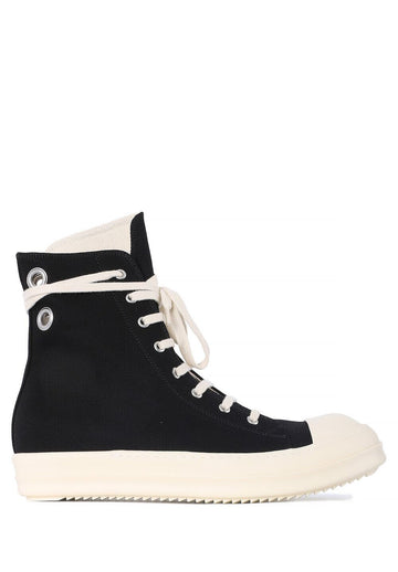 RICK OWENS アイレットスニーカー ブラックミルク DU02E7800 DOES1 911 151142949