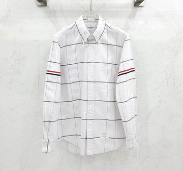 Thom Browne Arm Band Check Stripe Shirt MWL30A 149308006