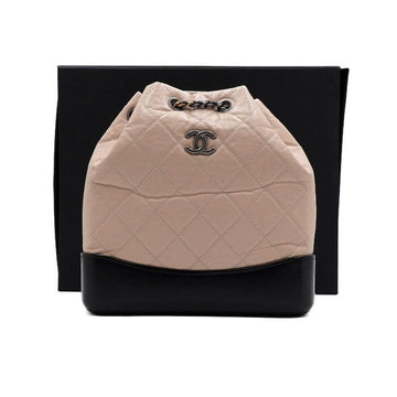 CHANEL Klein Damen Rucksack aus Beige Kalbsleder A94485 155595487