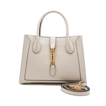 GUCCI レザー ジャッキー 1961 GG ミディアム トートバッグ 155595523