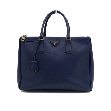 PRADA Doppeltasche mit Reißverschluss aus Saffiano-Leder in Marineblau 1786 155595694