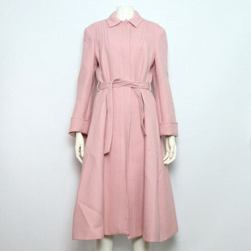 GIAMBATTISTA VALLI ピンクバージンウールベルトドレス兼コートジャケット 12345 155608074