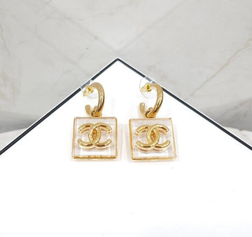 CHANEL Square Drop Earrings 153151641