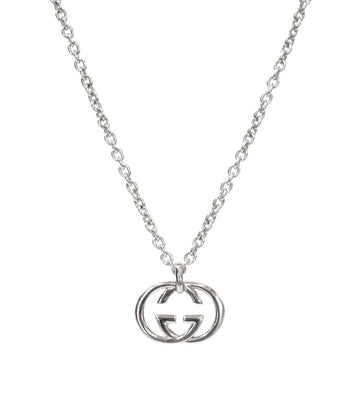 GUCCI Interlocking G Silber Halskette 56772 155625605