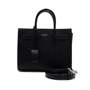 Saint Laurent Black Sac de Jour Nano Tote and Shoulder Bag Crossbody 392035 155627339