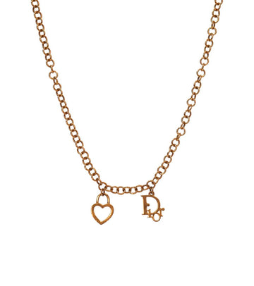 DIOR Herzschloss Oblique Gold Halskette 57451 155631918