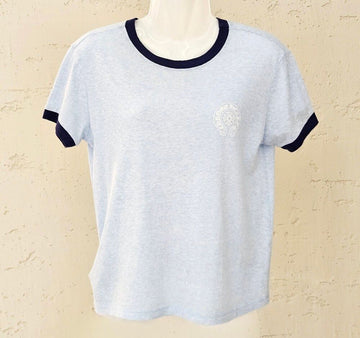 CHROME HEARTS ヴィンテージブルー スクロールロゴ Tシャツ Z8NBLUXC 155029745