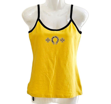 Chrome Hearts Unused Horseshoe Tank Top Yellow G7ZT89QV 155634204