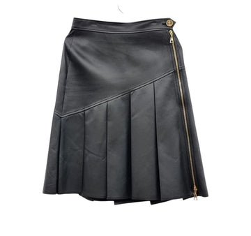 Louis Vuitton Asymmetrical Detail Leather Skirt LOB021008 151515950