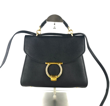 SALVATORE FERRAGAMO Gancini Magro Top Handle Schultertasche Crossbody 13970 155634345