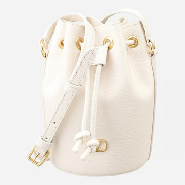 VALENTINO 5S V-Logo Leder Bucket Bag Creme 6W2P0AJ2 SNP I16 129172748
