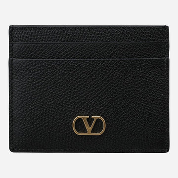 Valentino V Logo Signature Card Holder Black 154140157