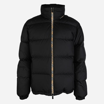 Burberry 5F Checker Tape Snoden Men's Hooded Padded Jacket Black 8110196 A1189 149316531