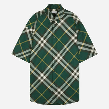 Burberry Checked Cotton Shirt Ivy 8082903 B8660 91601978