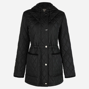 Burberry Women's Quilted Hooded Jacket Black 142338948 [P]