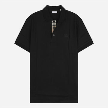 BURBERRY 6S コットンポロシャツ ブラック A1189 150549622