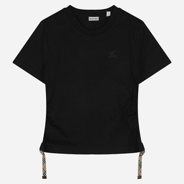 BURBERRY 6S Damen Festival T-Shirt Kurzarm Schwarz 8109187 A1189 154377028