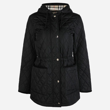 BURBERRY Damen Steppjacke mit Kapuze Schwarz 150258453