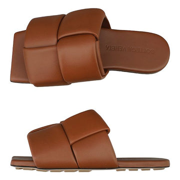 BOTTEGA VENETA Flache Patch-Mule Karamell 741259 VBSD0 7665 51647372
