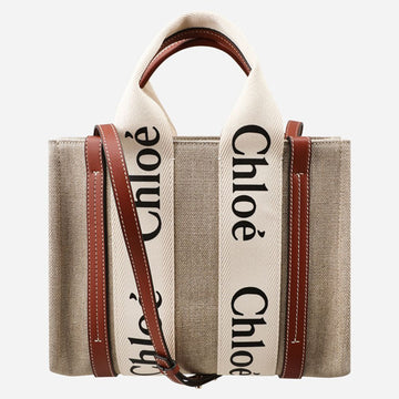CHLOE ウッディバッグ スモール ストラップ ブラウン 90U 152533814