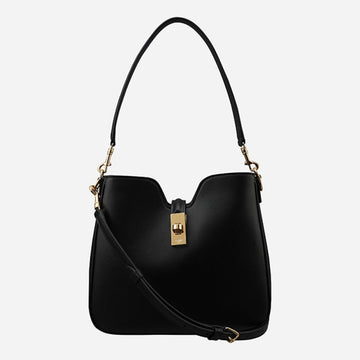 CELINE カミユ 16 スモール ソフト ショルダーバッグ ブラック 120693FX9 38NO 150087946