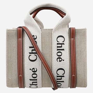 Chloe Woody Mini Bag Strap Brown 90U 153750072