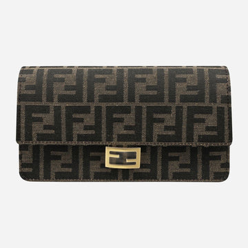 Fendi Baguette Wallet on Chain Shoulder Bag Brown 8M0498 A98P F0A6E 154111349