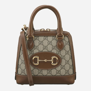 Gucci Horsebit 1955 Mini Top Handle Bag Brown 72263063 [P]