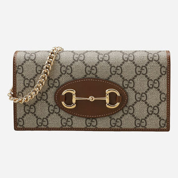 GUCCI 5F Pferdebiß 1955 Ketten Mini-Crossbody Tasche Braun 621892 92TCG 8563 149757205