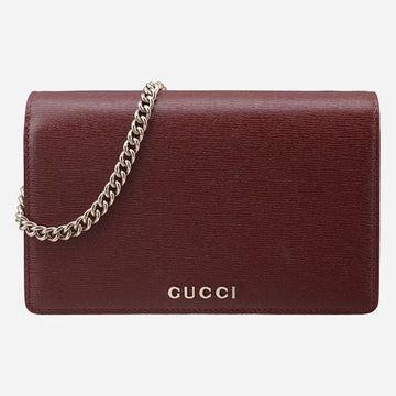 GUCCI 5S ロゴチェーンショルダーバッグ バーガンディ 772643 0OP0T 6207 129232897