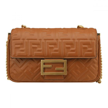 Fendi 23FW Baguette Chain Medium Shoulder Bag Brown 8BR793 AH9C F1C0G 62594109 [P]