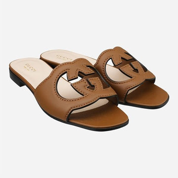 Gucci 6S Women's Interlocking G Cutout Sandals 694451 2535 150700156