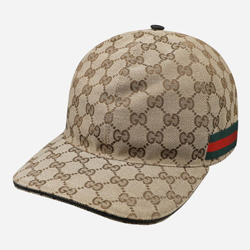 GUCCI 6S GG Canvas Baseball Cap Beige 200035 KQWBG 9864 155417599